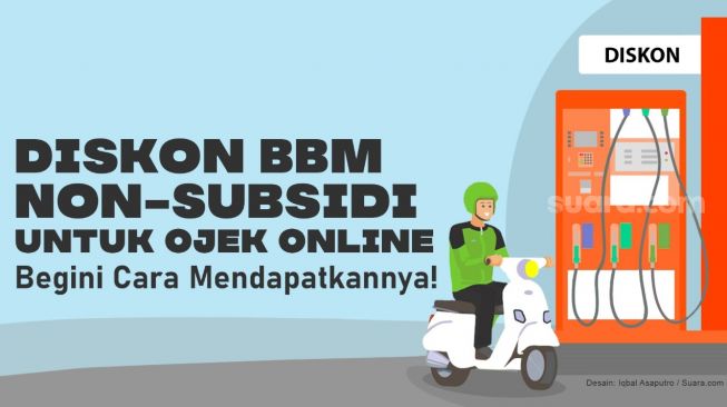 INFOGRAFIS Cara Mendapatkan Diskon BBM Non Subsidi 50 Persen bagi Ojol