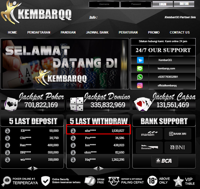 JACKPOT BANDARQ DI KEMBARQQ