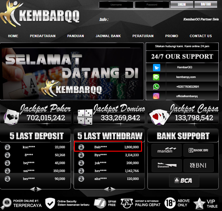 JACKPOT DOMINO99 DI KEMBARQQ