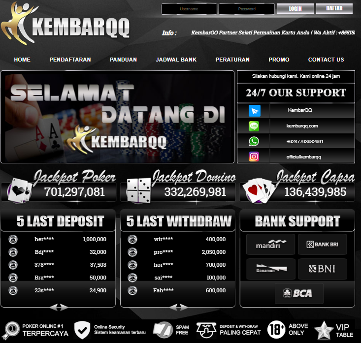 JACKPOT DOMINO99 DI KEMBARQQ